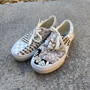Vans Classic Lace Up Meadow Patchwork Sneakers Women's Size 7.5